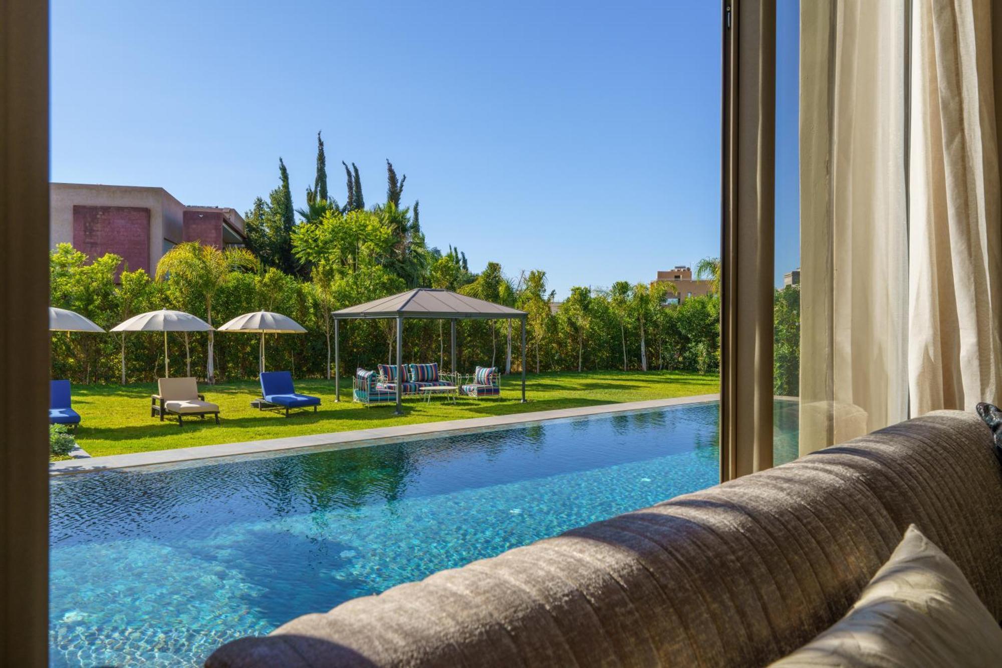 Villa Naciri En Plein Golf Avec Vue Sur Atlas Marrakesh Exterior photo