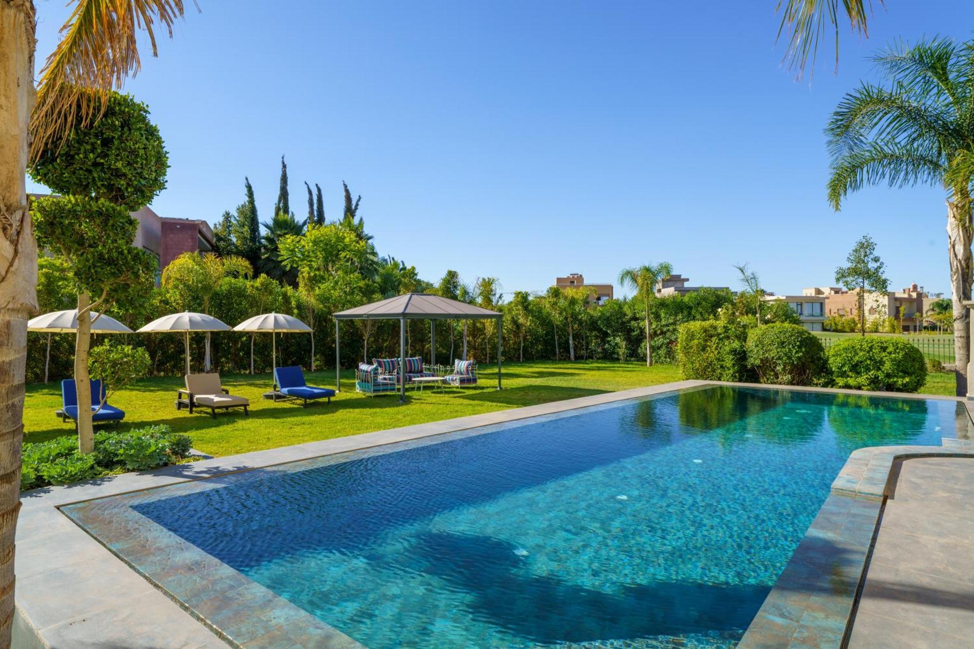 Villa Naciri En Plein Golf Avec Vue Sur Atlas Marrakesh Exterior photo