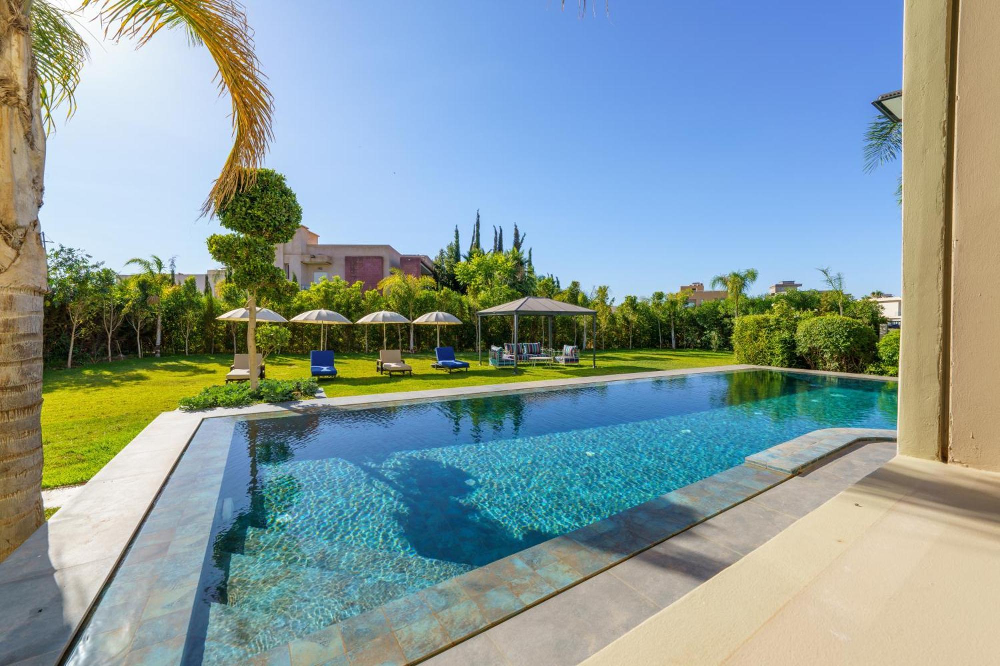 Villa Naciri En Plein Golf Avec Vue Sur Atlas Marrakesh Exterior photo