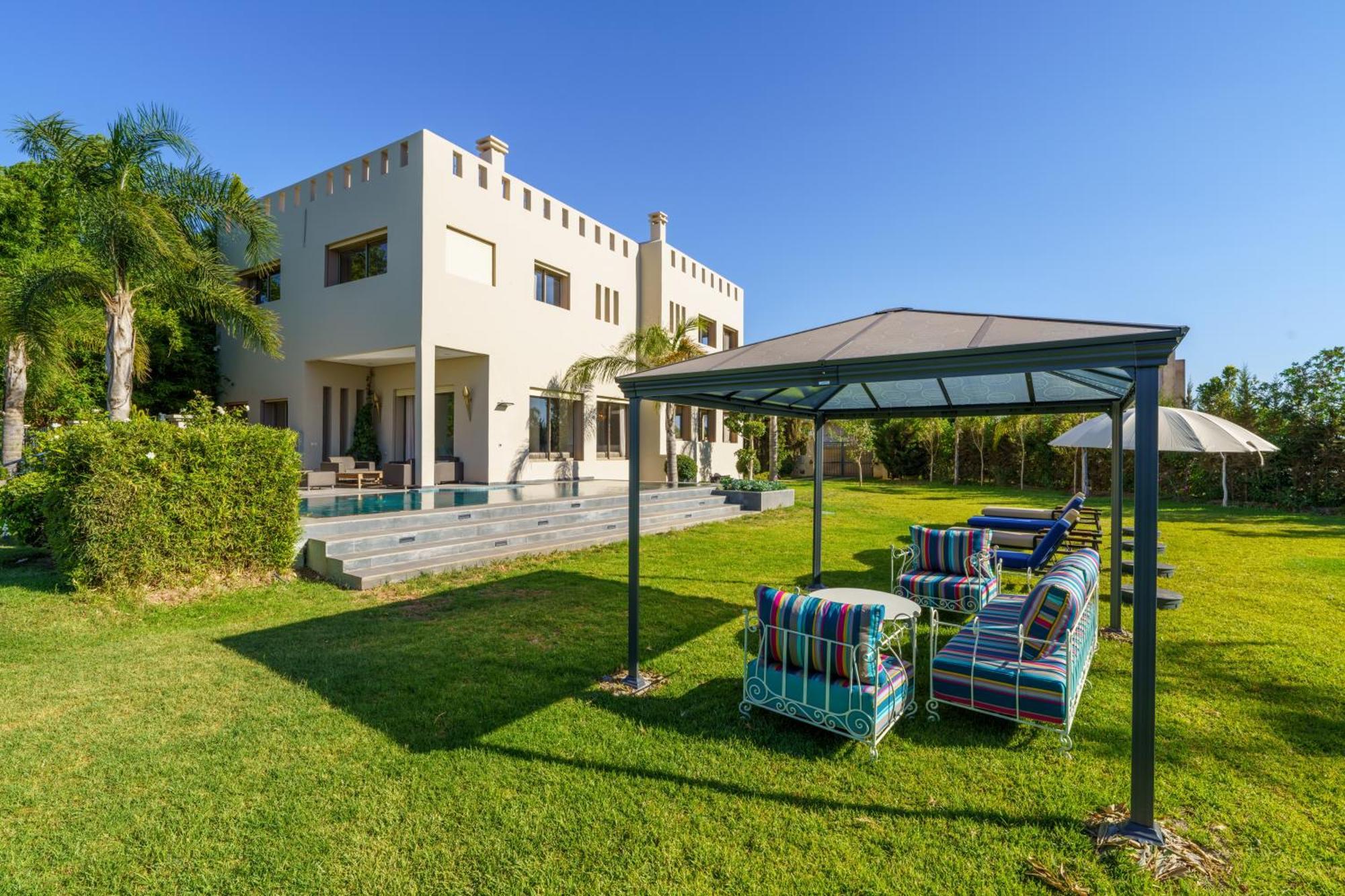 Villa Naciri En Plein Golf Avec Vue Sur Atlas Marrakesh Exterior photo